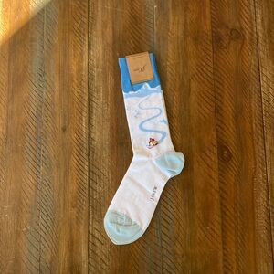 Men’s J.Crew Graphic Socks Skier One Size New NWT